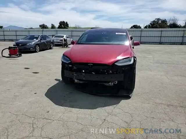 11 fotografías del automóvil dañado 5YJXCAE25KF195619 TESLA MODEL X 2019