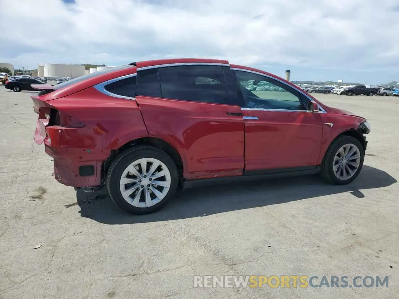 3 fotografías del automóvil dañado 5YJXCAE25KF195619 TESLA MODEL X 2019
