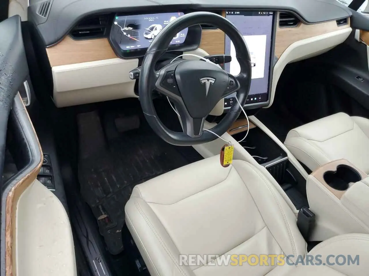 8 fotografías del automóvil dañado 5YJXCAE26KF140032 TESLA MODEL X 2019