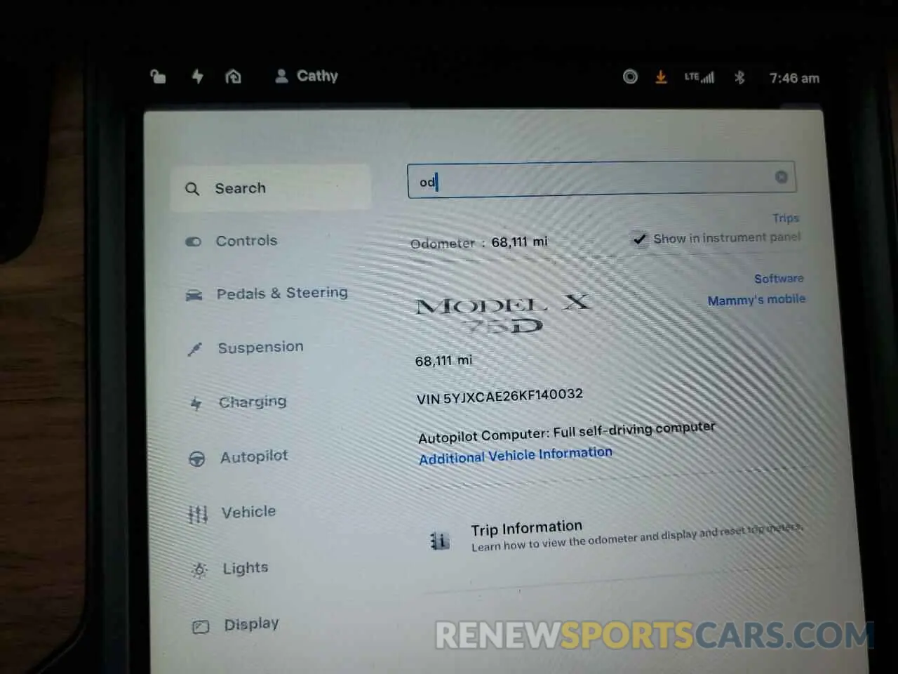 9 fotografías del automóvil dañado 5YJXCAE26KF140032 TESLA MODEL X 2019