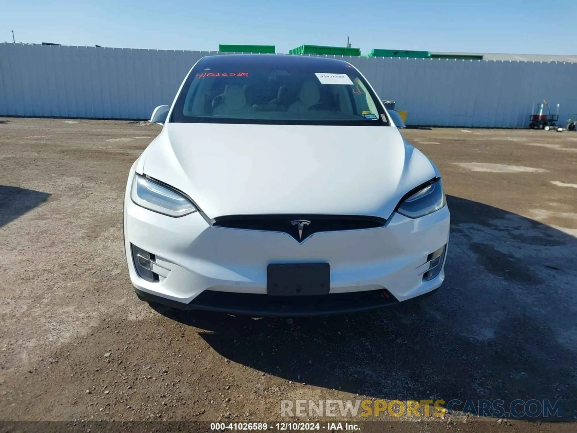 6 fotografías del automóvil dañado 5YJXCAE26KF185794 TESLA MODEL X 2019