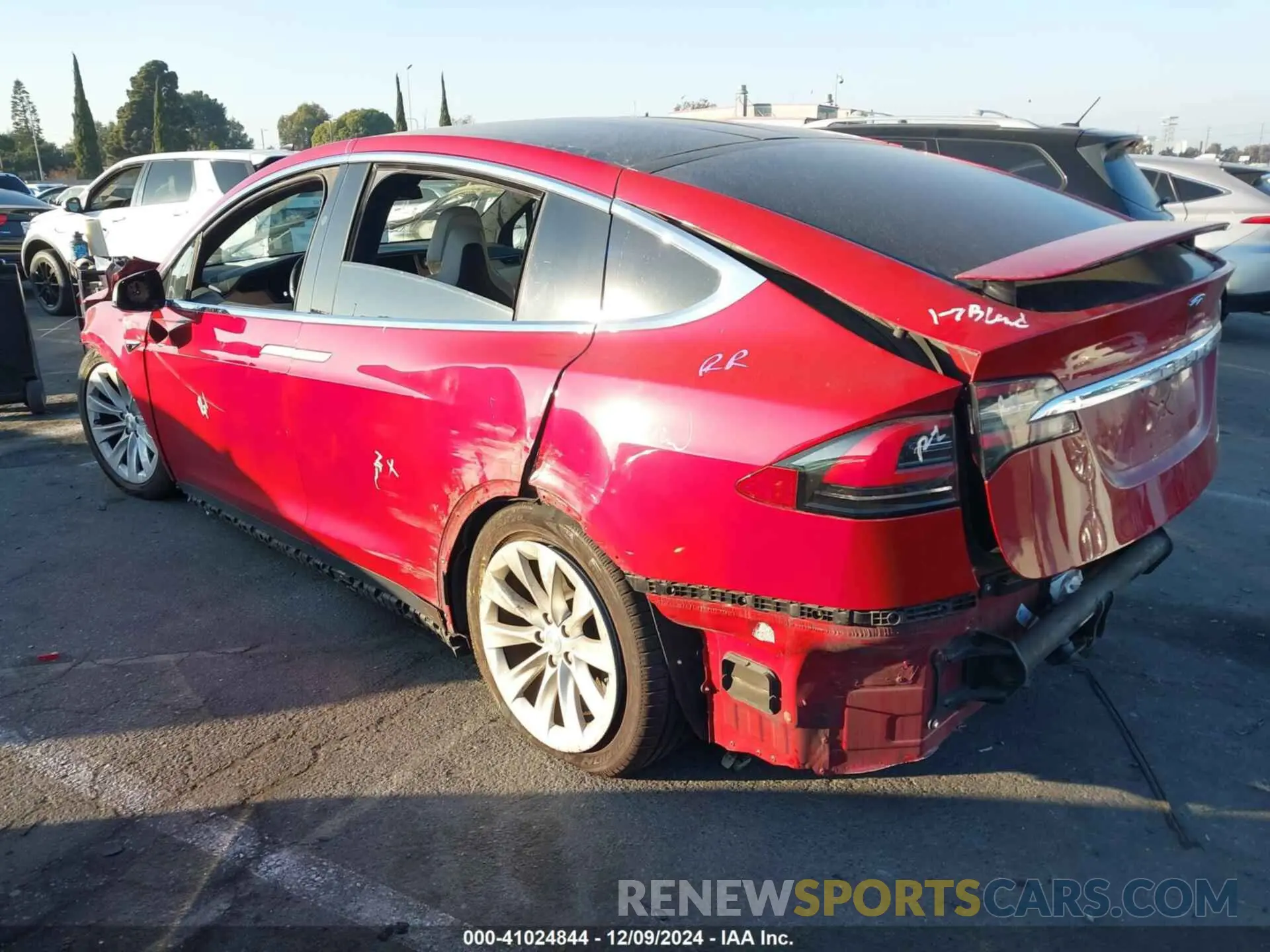 3 fotografías del automóvil dañado 5YJXCAE29KF191427 TESLA MODEL X 2019
