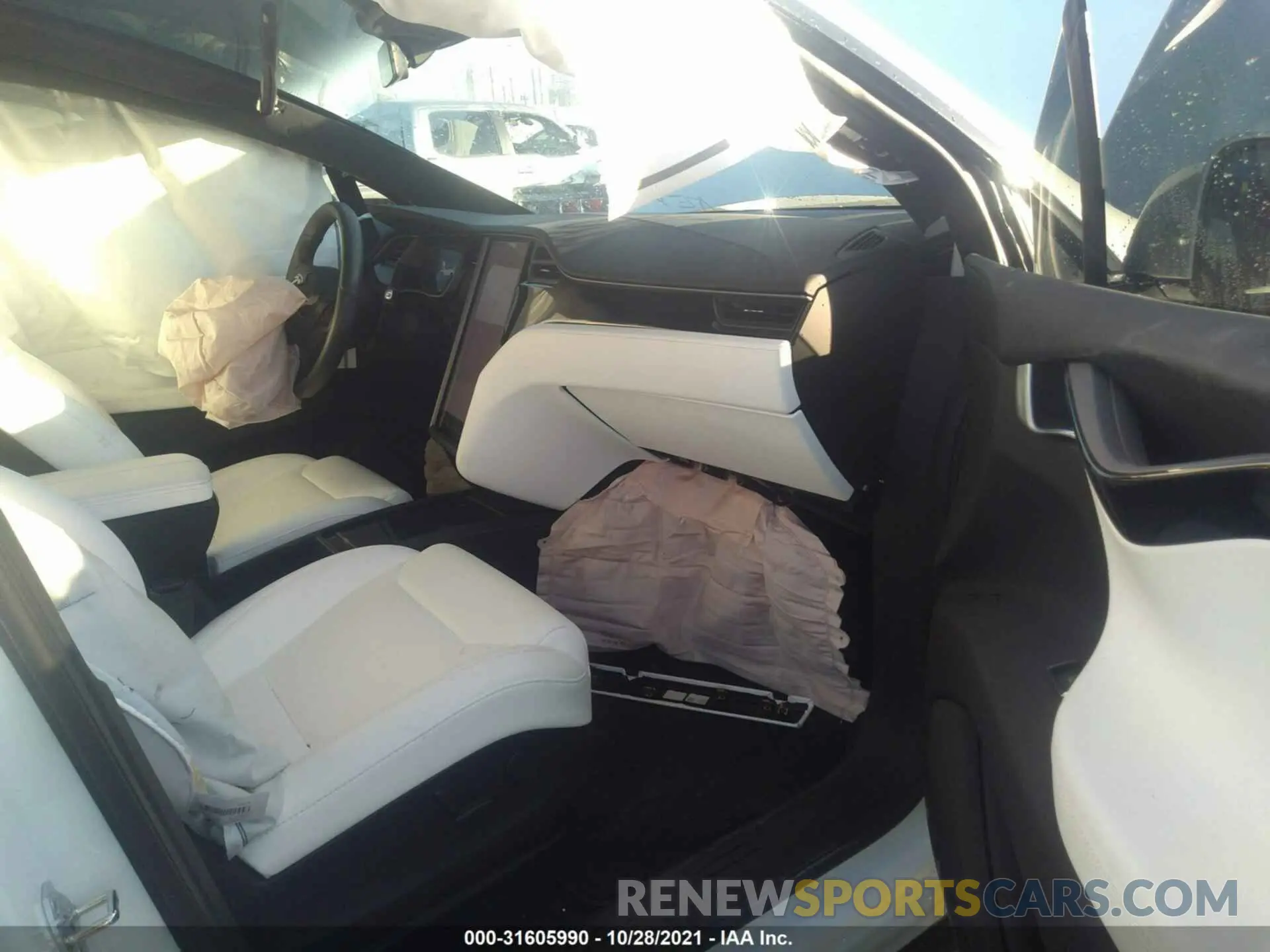 5 fotografías del automóvil dañado 5YJXCBE20KF191029 TESLA MODEL X 2019