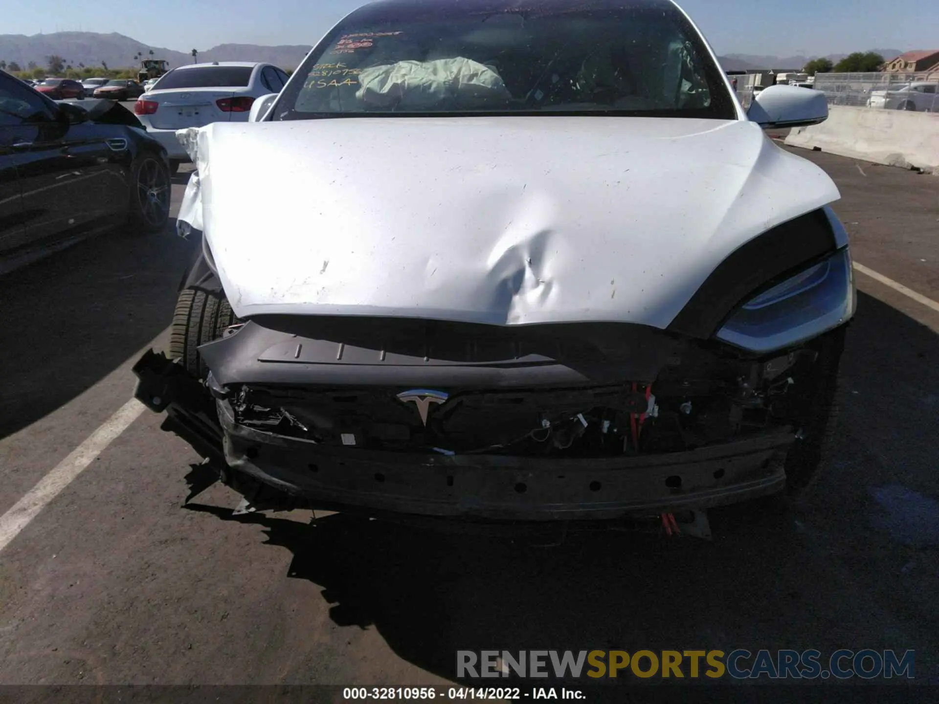 6 fotografías del automóvil dañado 5YJXCBE22KF140356 TESLA MODEL X 2019