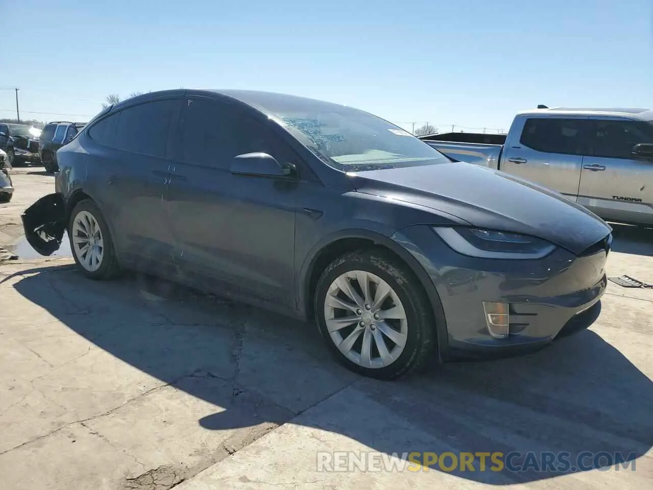 4 fotografías del automóvil dañado 5YJXCBE22KF205612 TESLA MODEL X 2019