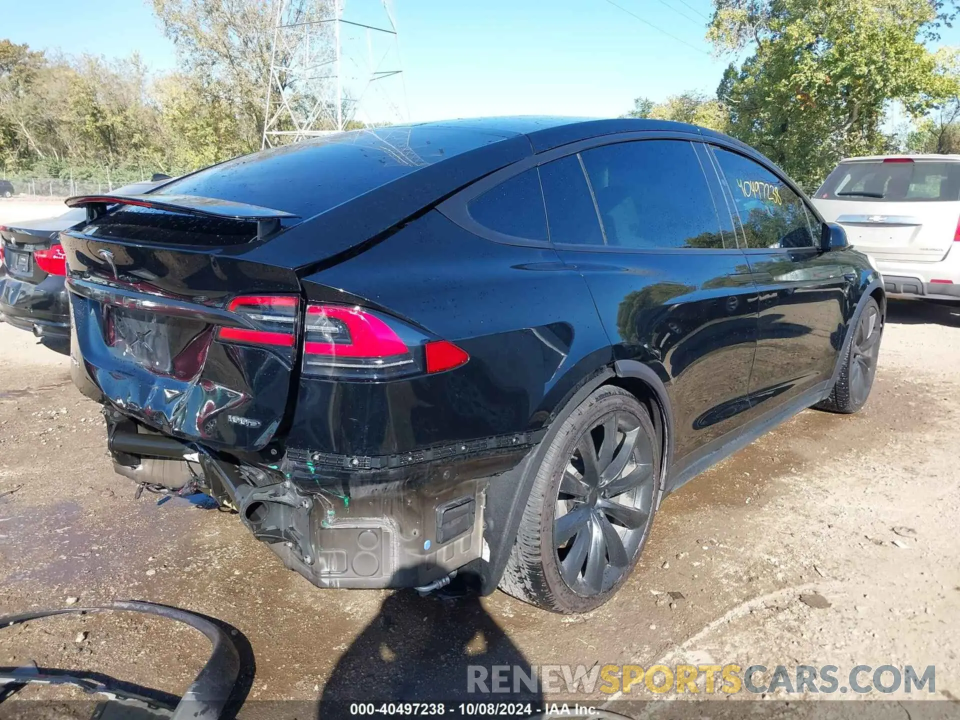4 fotografías del automóvil dañado 5YJXCBE23KF151365 TESLA MODEL X 2019