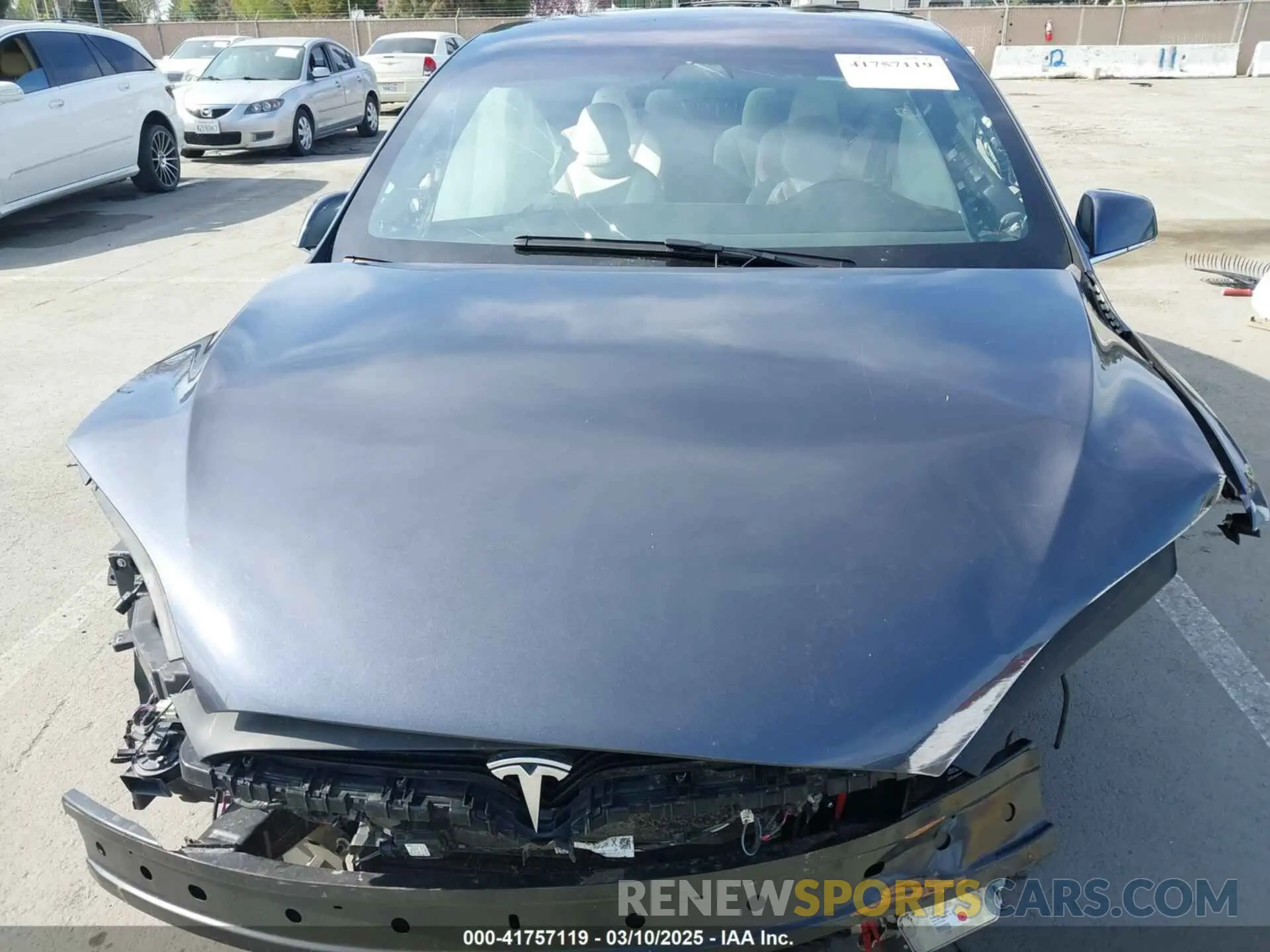 10 fotografías del automóvil dañado 5YJXCBE23KF183801 TESLA MODEL X 2019