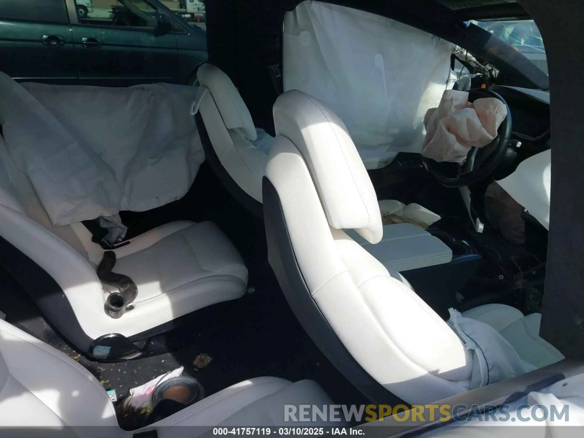5 fotografías del automóvil dañado 5YJXCBE23KF183801 TESLA MODEL X 2019