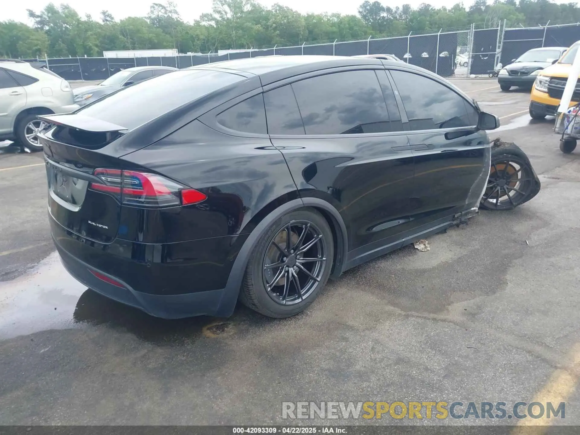 4 fotografías del automóvil dañado 5YJXCBE23KF183815 TESLA MODEL X 2019