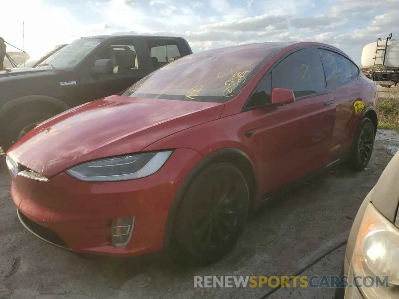 1 fotografías del automóvil dañado 5YJXCBE25KF151920 TESLA MODEL X 2019