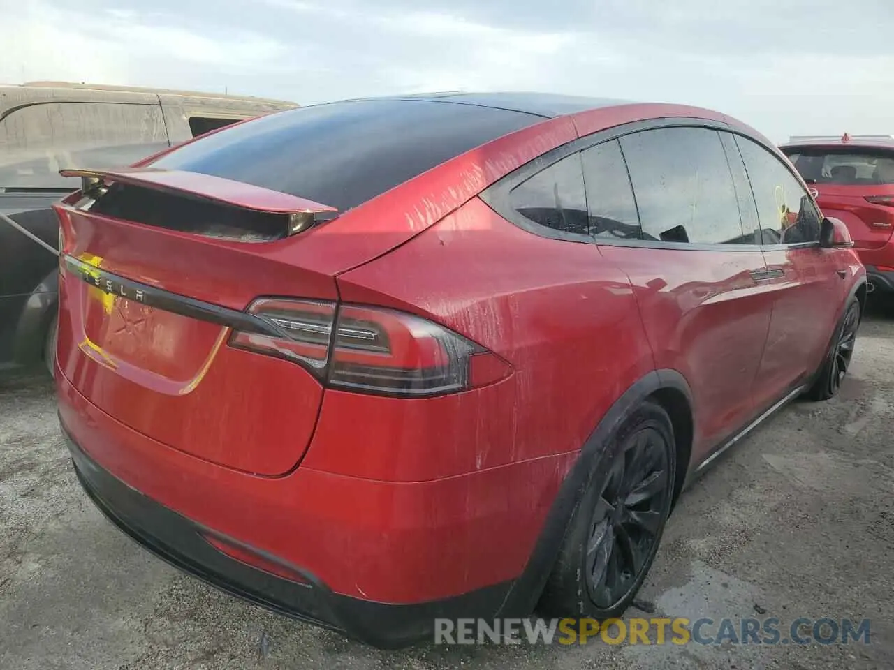 3 fotografías del automóvil dañado 5YJXCBE25KF151920 TESLA MODEL X 2019