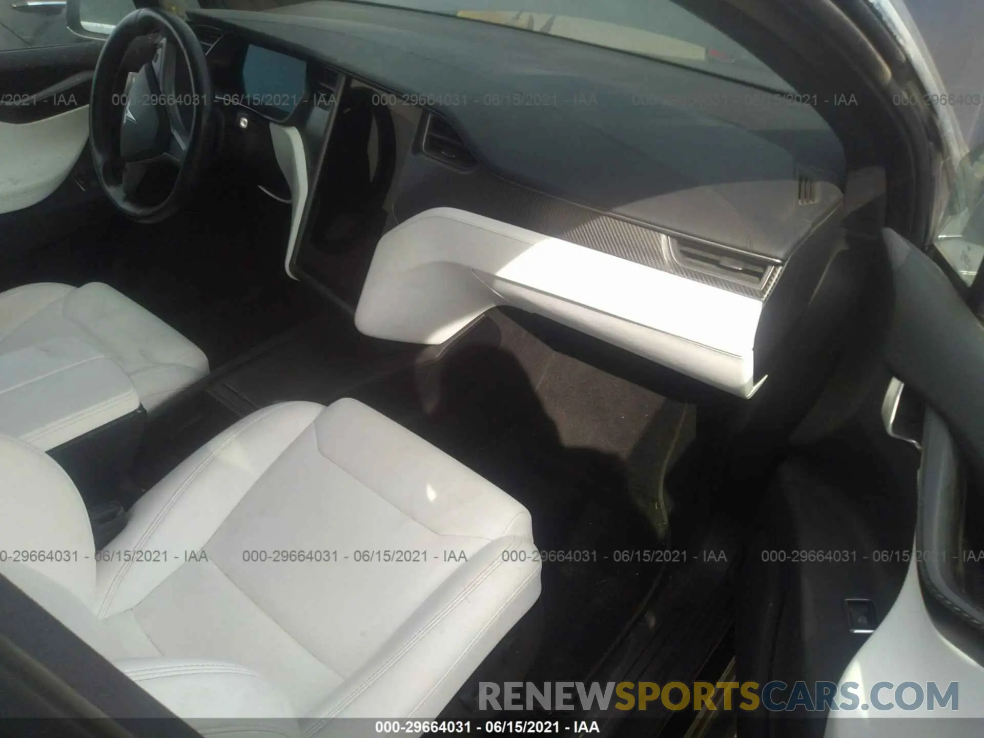 5 fotografías del automóvil dañado 5YJXCBE28KF141639 TESLA MODEL X 2019