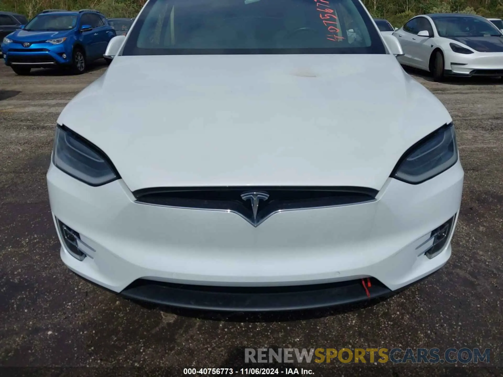 6 fotografías del automóvil dañado 5YJXCBE28KF152415 TESLA MODEL X 2019