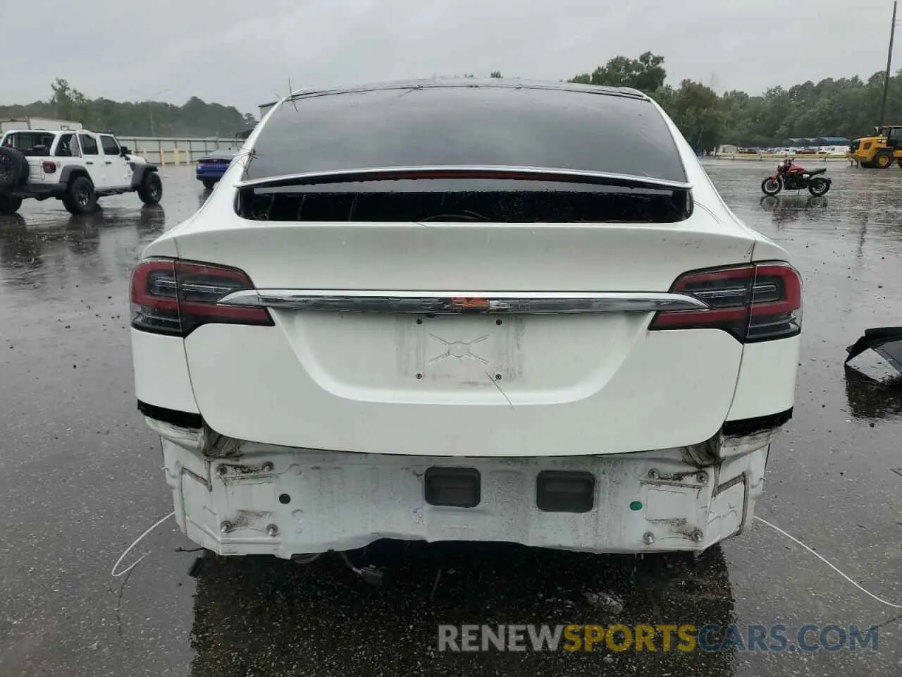 6 fotografías del automóvil dañado 5YJXCBE28KF184913 TESLA MODEL X 2019