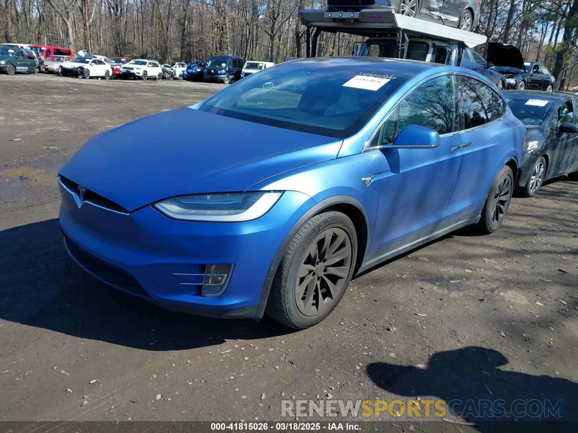2 fotografías del automóvil dañado 5YJXCBE28KF186404 TESLA MODEL X 2019