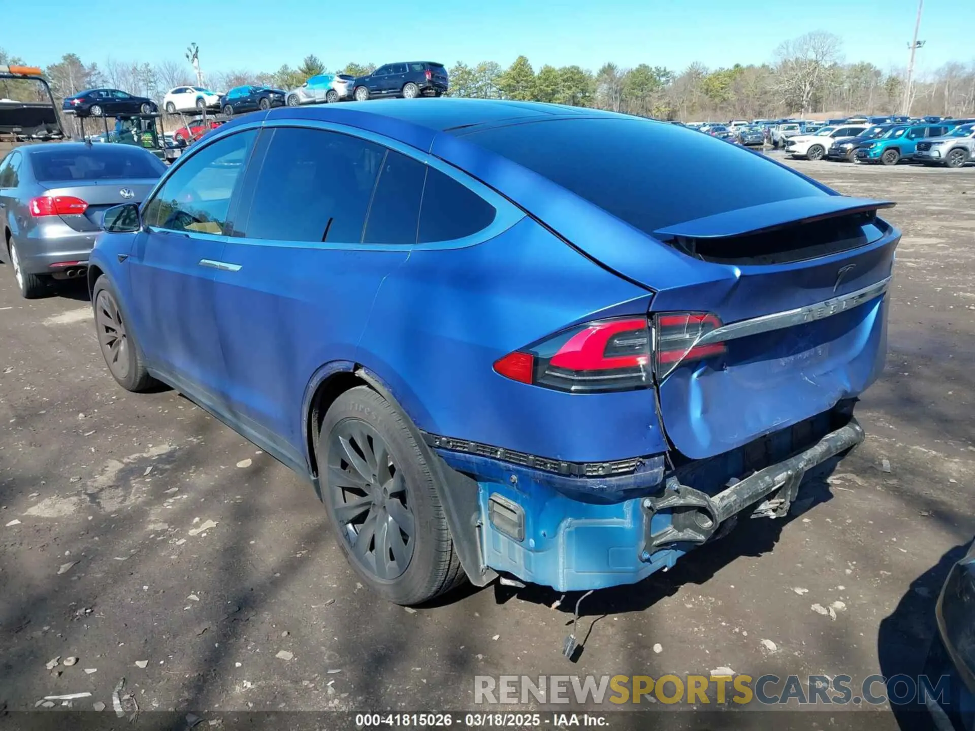 3 fotografías del automóvil dañado 5YJXCBE28KF186404 TESLA MODEL X 2019