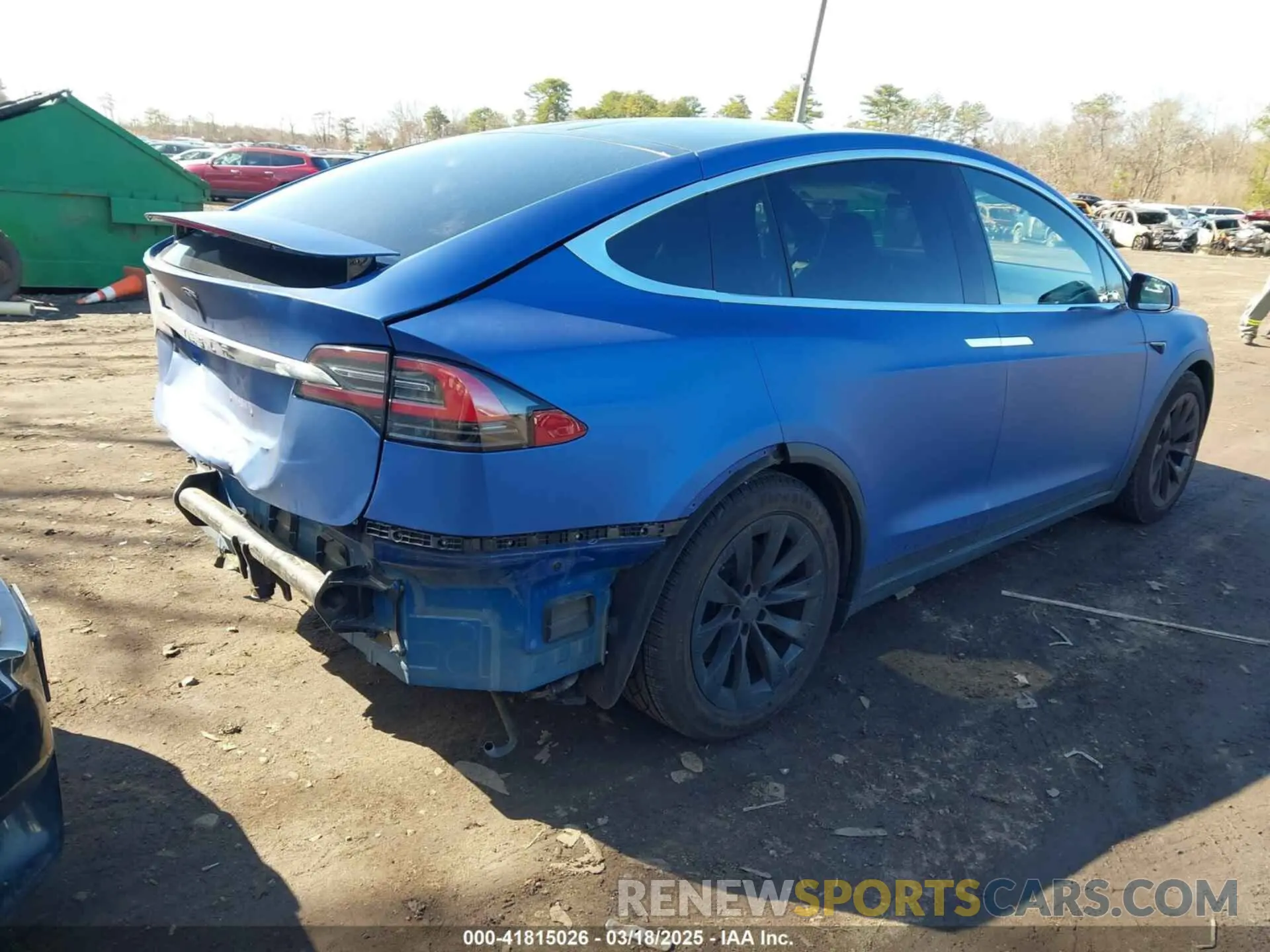 4 fotografías del automóvil dañado 5YJXCBE28KF186404 TESLA MODEL X 2019