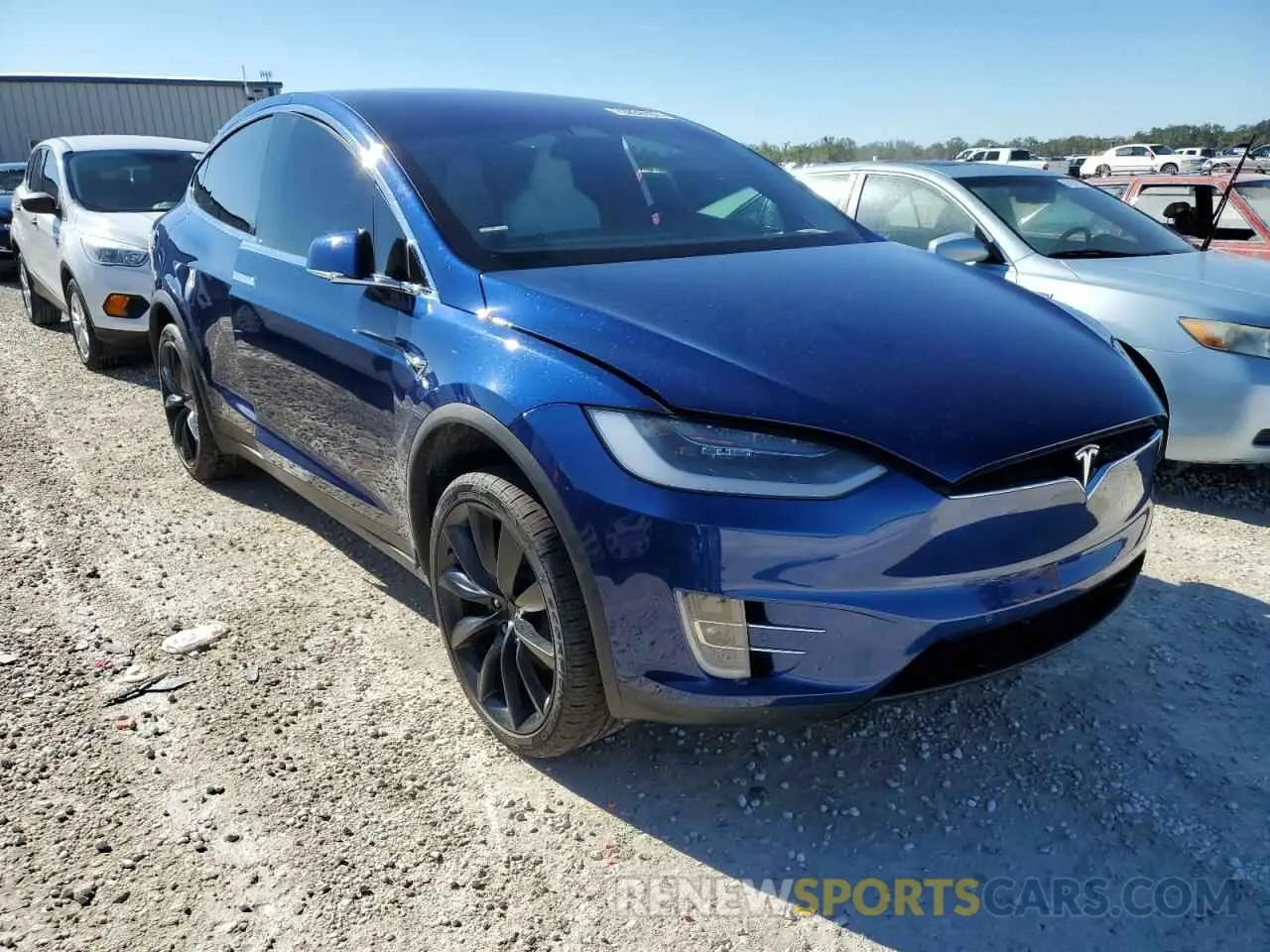 4 fotografías del automóvil dañado 5YJXCBE29KF197508 TESLA MODEL X 2019