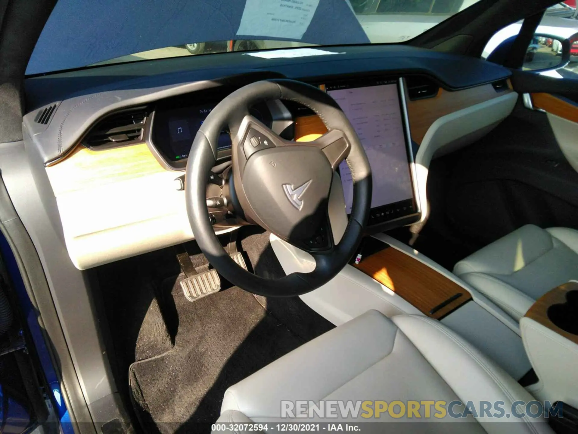 5 fotografías del automóvil dañado 5YJXCBE29KF213058 TESLA MODEL X 2019