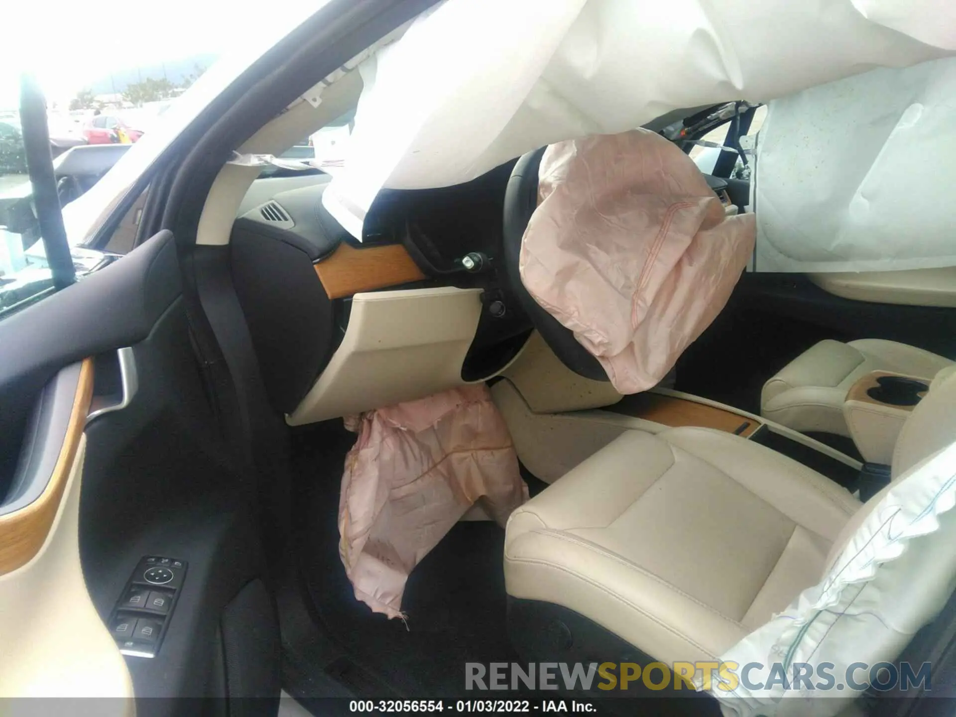 5 fotografías del automóvil dañado 5YJXCBE2XKF161472 TESLA MODEL X 2019