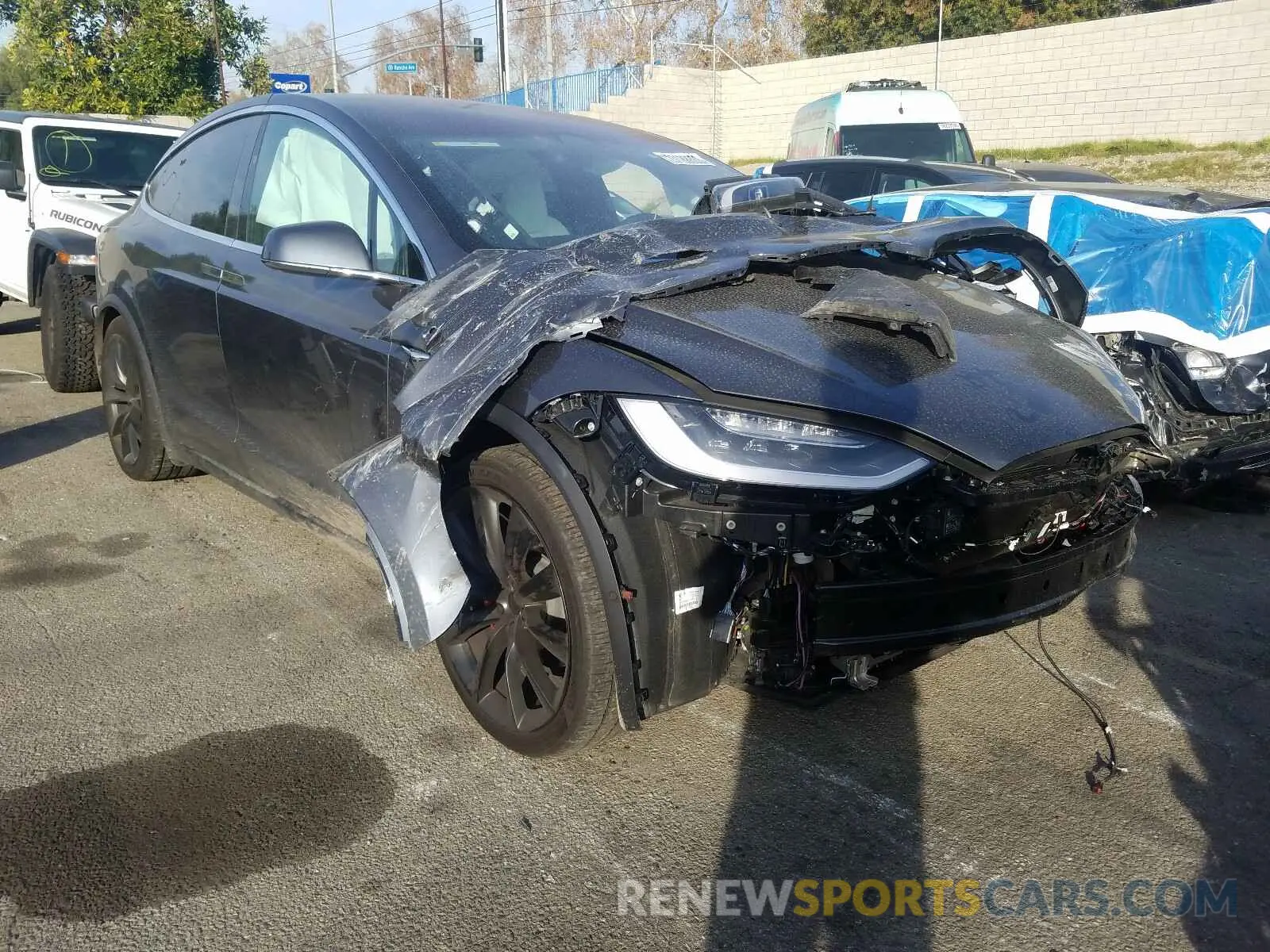 1 fotografías del automóvil dañado 5YJXCBE42KF209564 TESLA MODEL X 2019