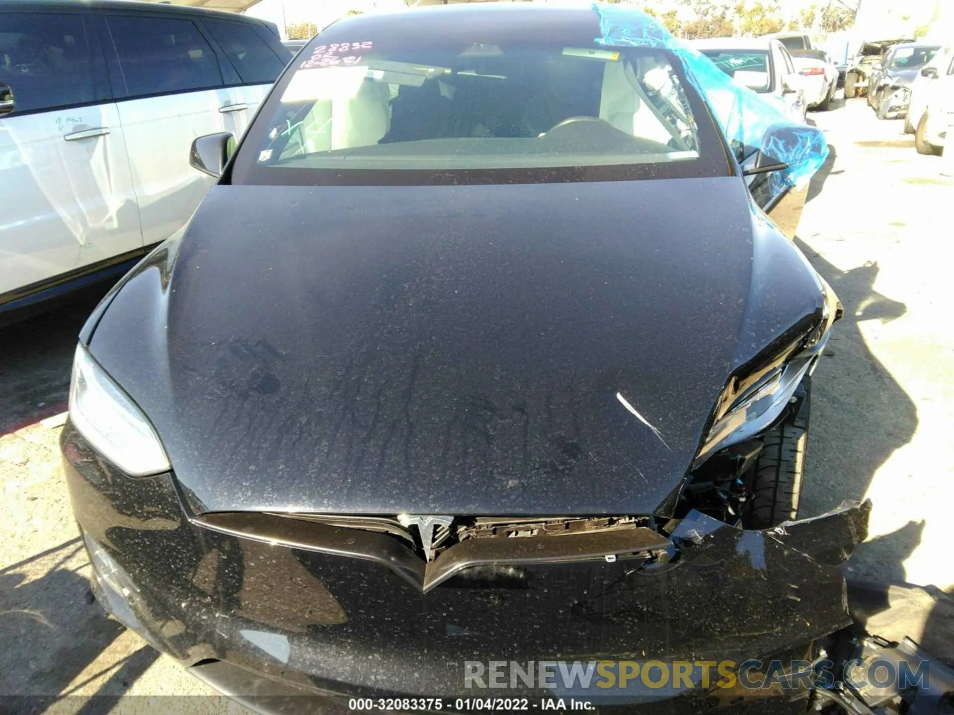 10 fotografías del automóvil dañado 5YJXCBE44KF180813 TESLA MODEL X 2019