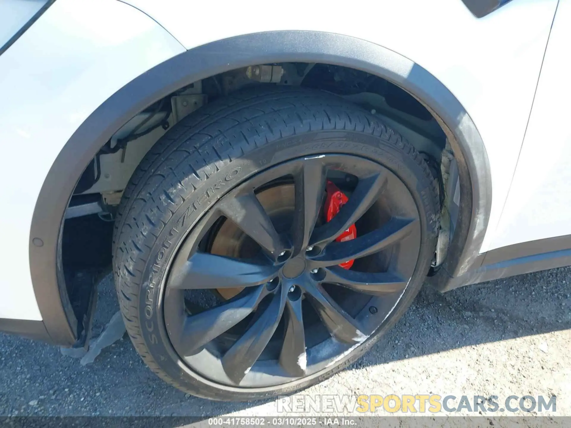 11 fotografías del automóvil dañado 5YJXCBE45KF157640 TESLA MODEL X 2019