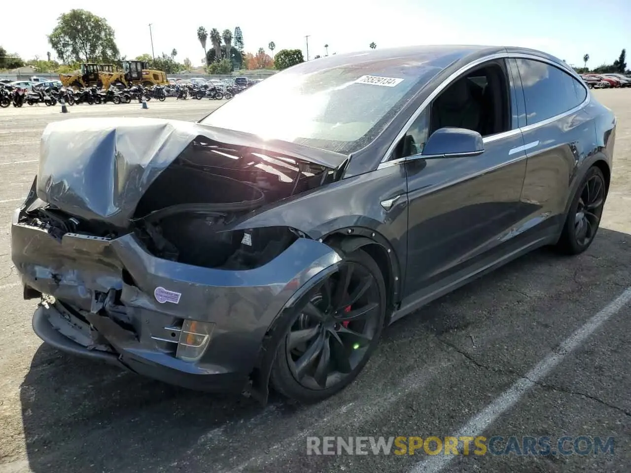 1 fotografías del automóvil dañado 5YJXCBE45KF180822 TESLA MODEL X 2019