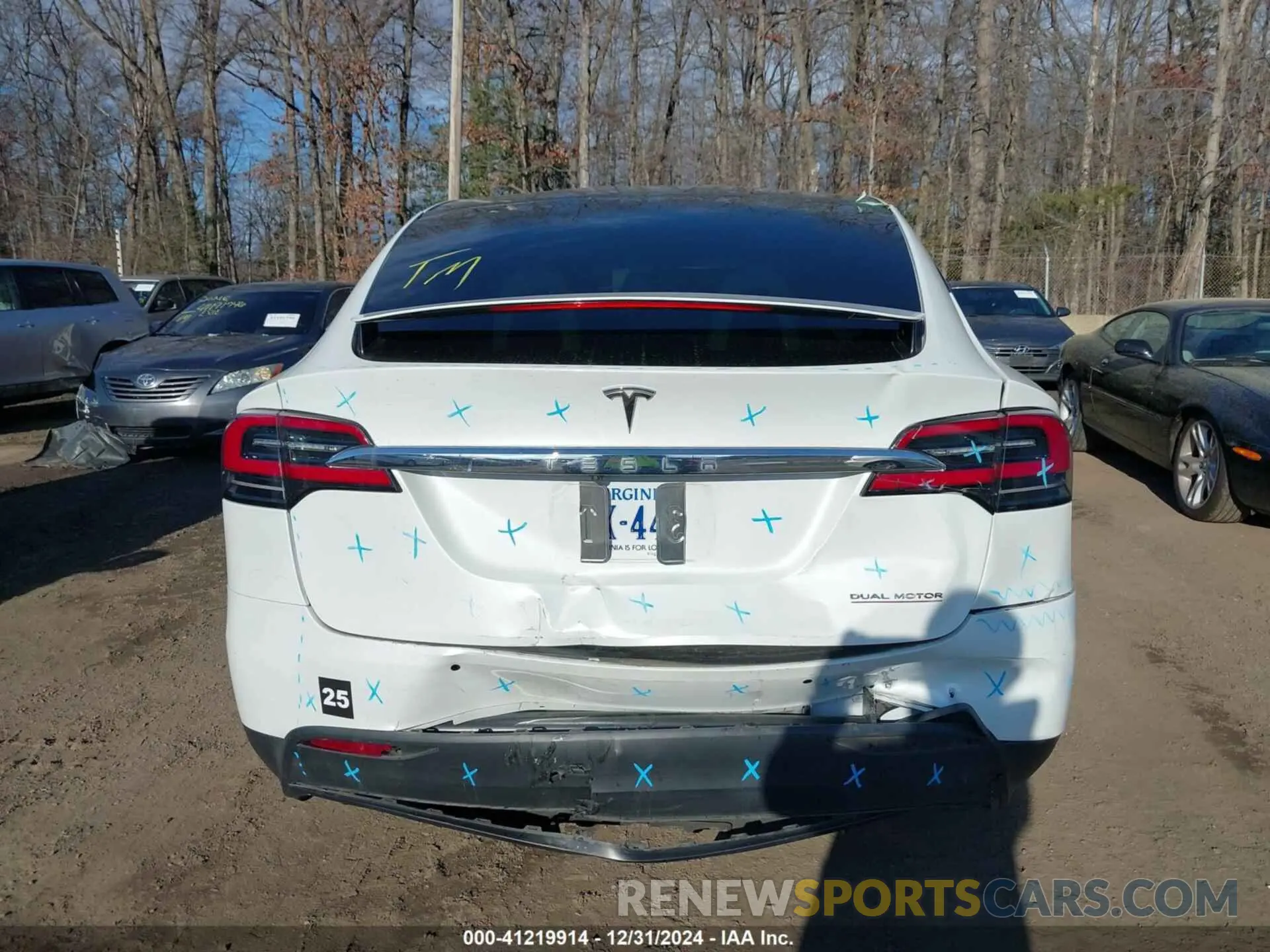 16 fotografías del automóvil dañado 5YJXCBE45KF188953 TESLA MODEL X 2019