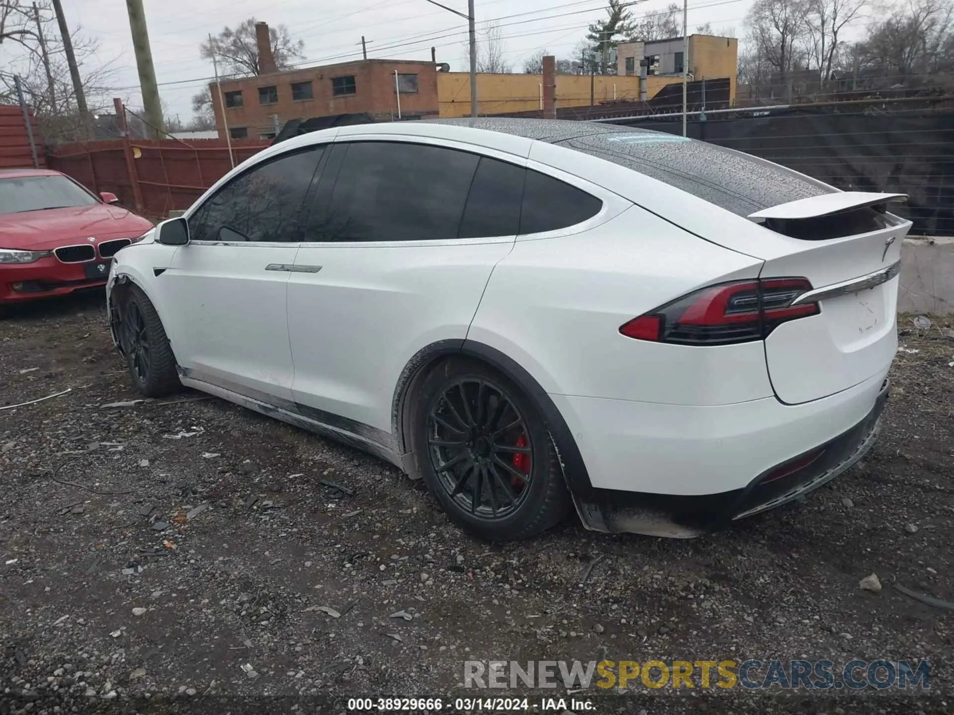 3 fotografías del automóvil dañado 5YJXCBE48KF180359 TESLA MODEL X 2019