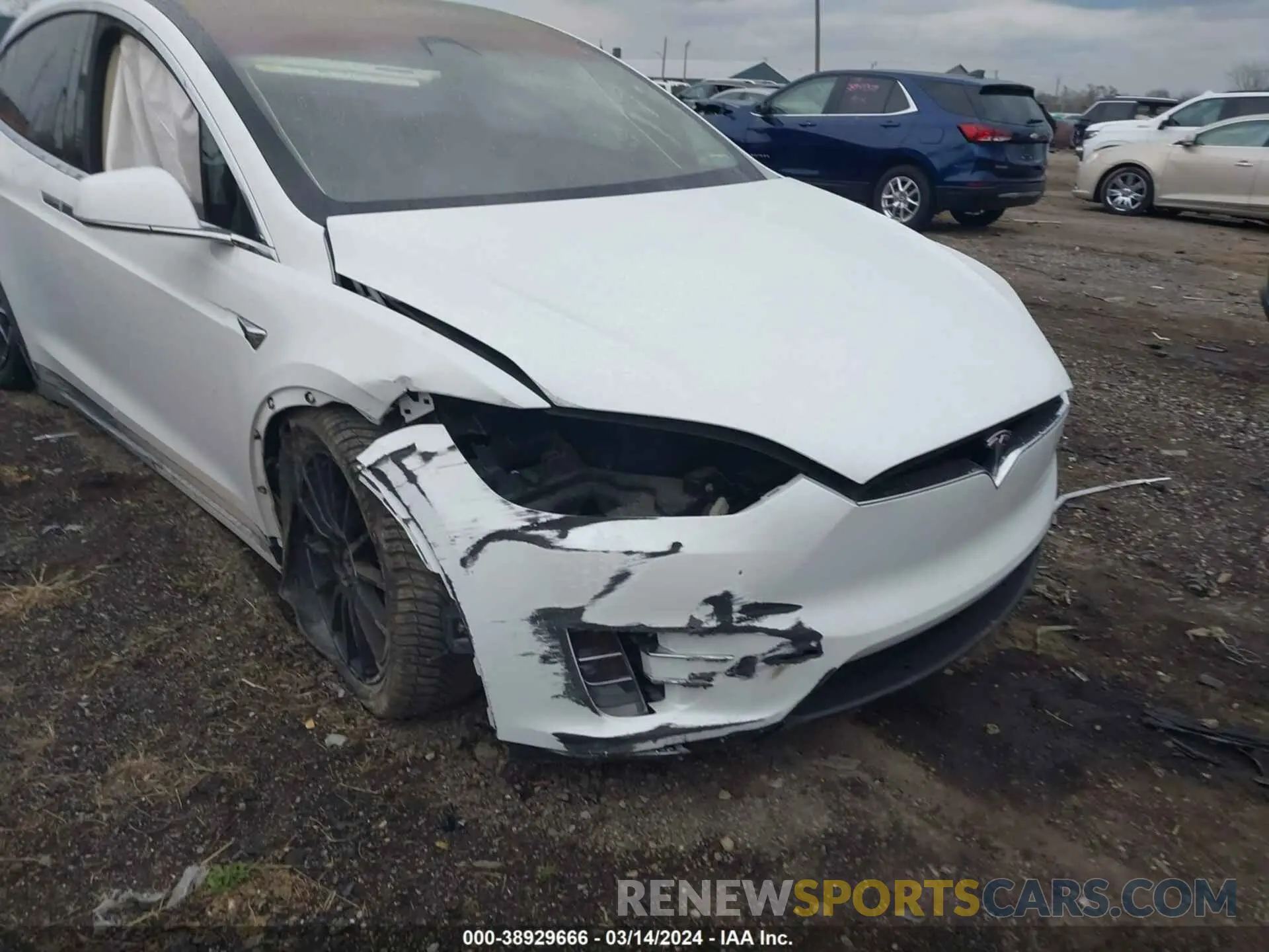 6 fotografías del automóvil dañado 5YJXCBE48KF180359 TESLA MODEL X 2019