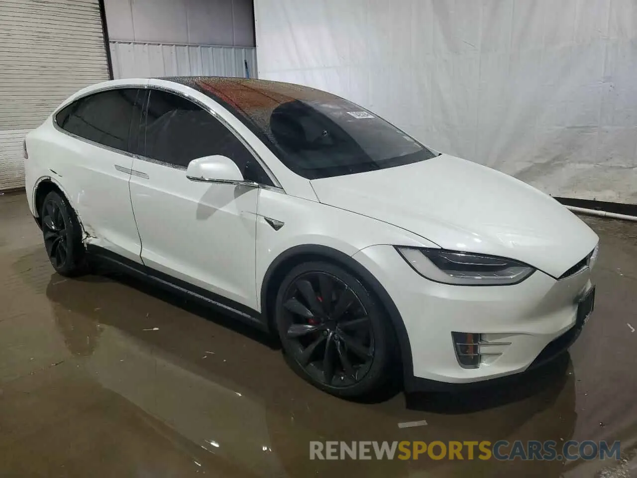 4 fotografías del automóvil dañado 5YJXCBE4XKF181738 TESLA MODEL X 2019