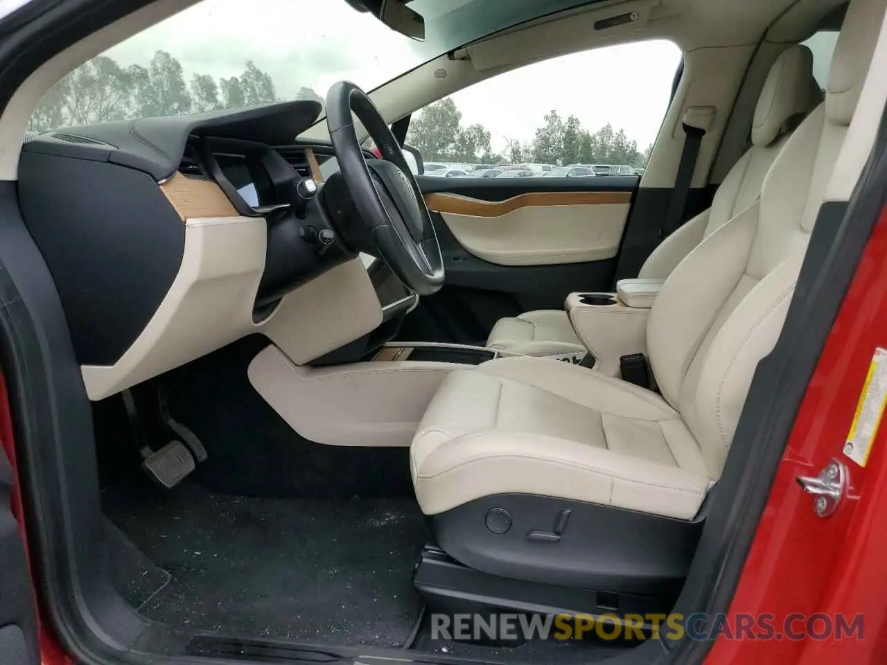 7 fotografías del automóvil dañado 5YJXCDE20KF180186 TESLA MODEL X 2019