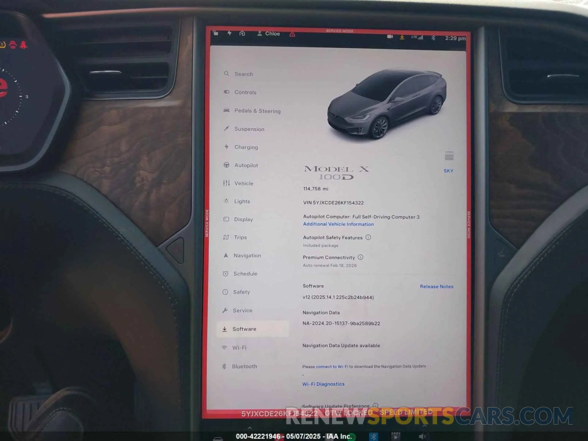18 fotografías del automóvil dañado 5YJXCDE26KF154322 TESLA MODEL X 2019