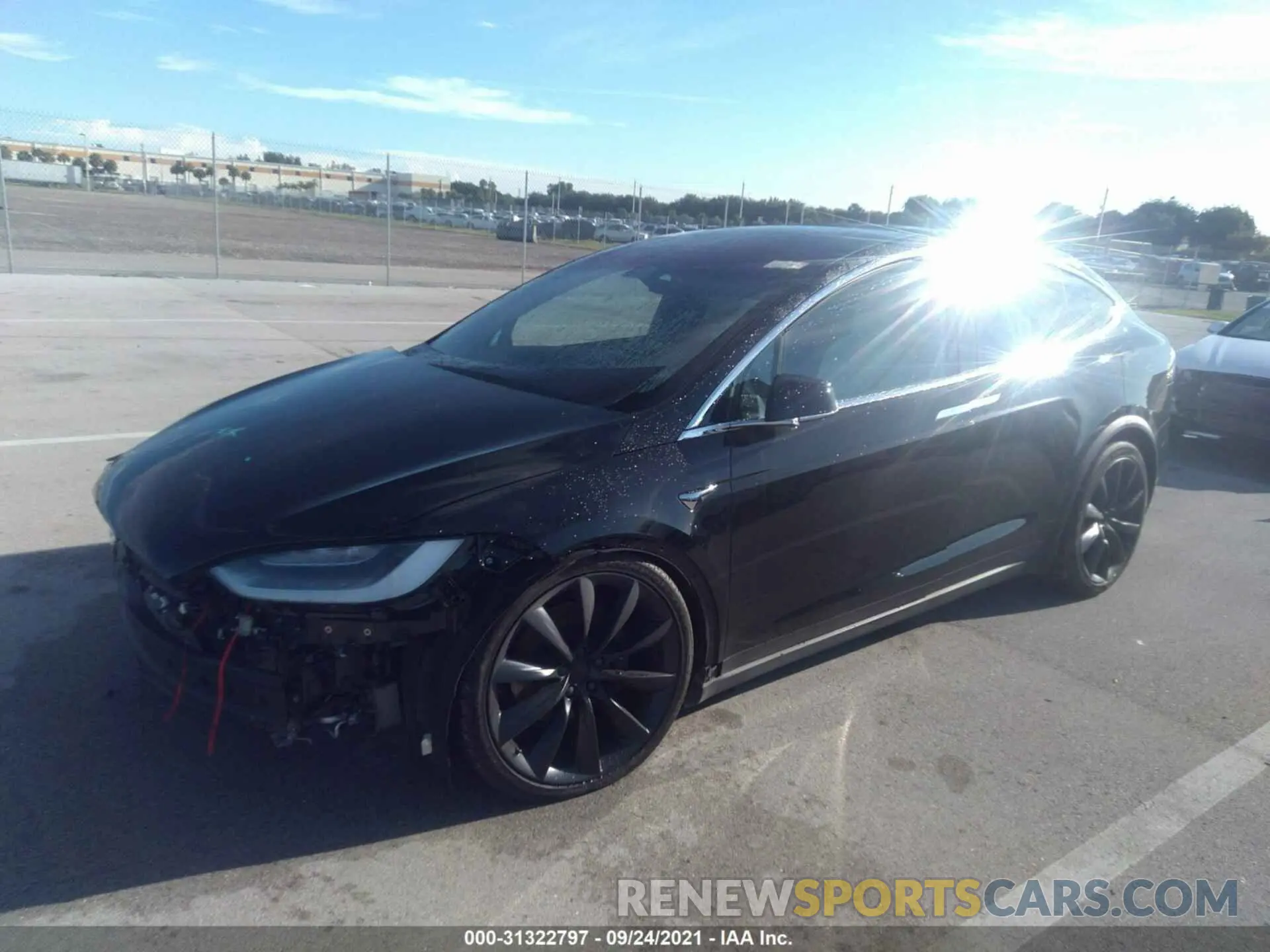 2 fotografías del automóvil dañado 5YJXCDE26KF187790 TESLA MODEL X 2019