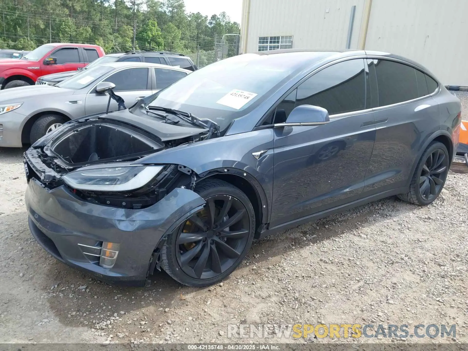 2 fotografías del automóvil dañado 5YJXCDE27KF204354 TESLA MODEL X 2019