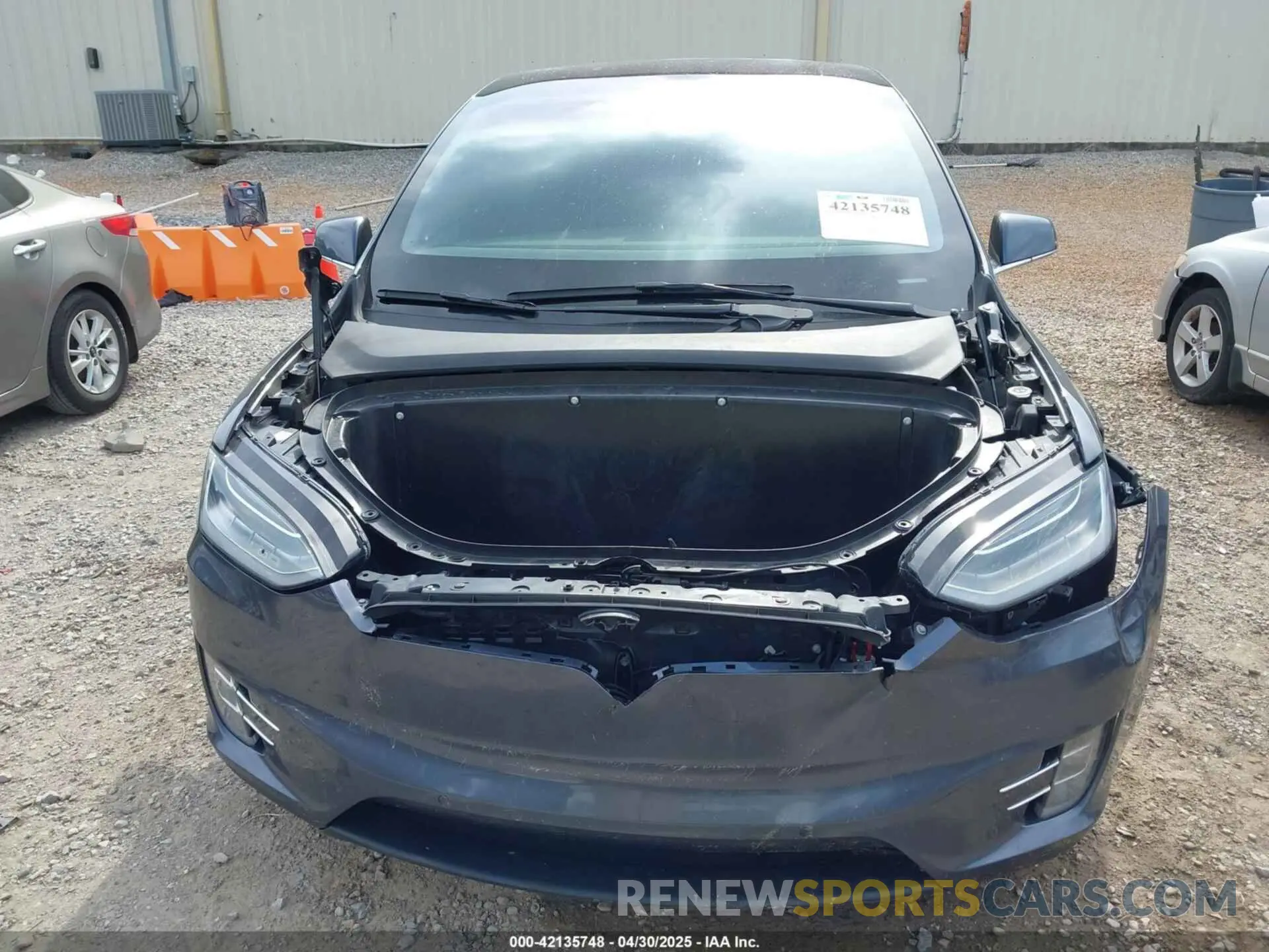 6 fotografías del automóvil dañado 5YJXCDE27KF204354 TESLA MODEL X 2019