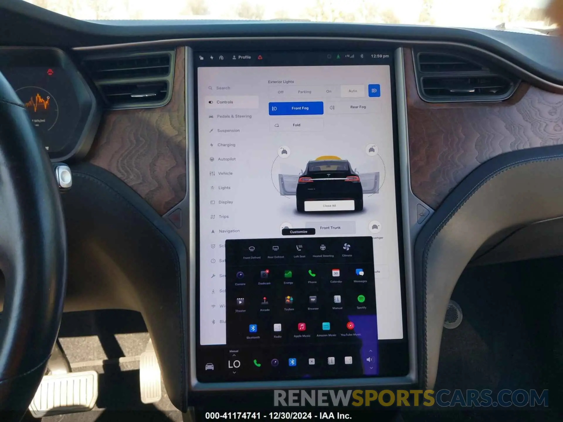 16 fotografías del automóvil dañado 5YJXCDE2XKF161371 TESLA MODEL X 2019