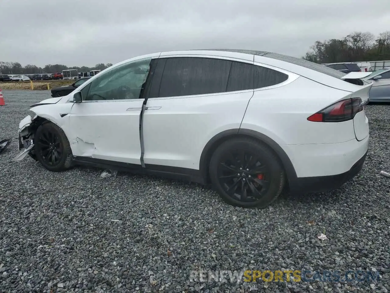 2 fotografías del automóvil dañado 5YJXCDE48KF183130 TESLA MODEL X 2019