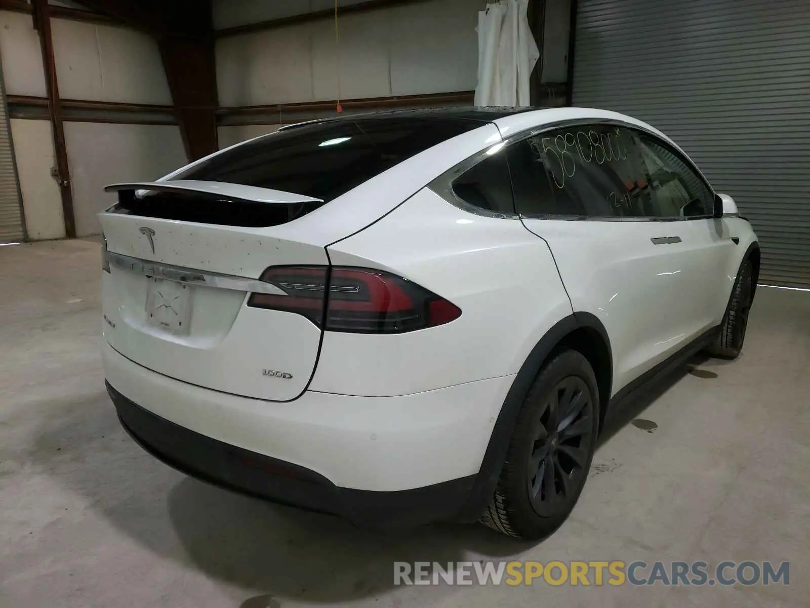 4 fotografías del automóvil dañado 5YJXCDL26KF150366 TESLA MODEL X 2019