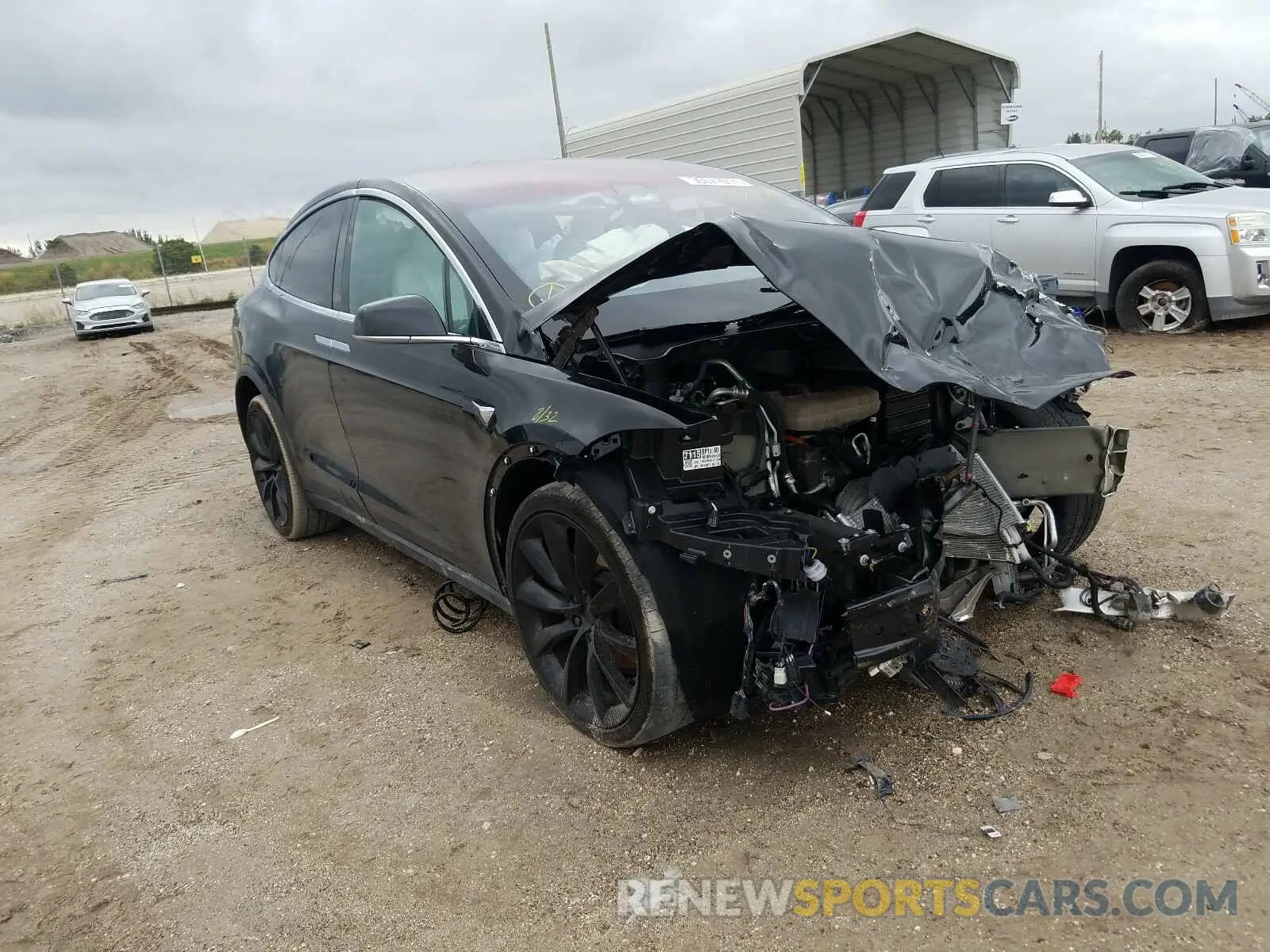 1 fotografías del automóvil dañado 5YJXCAE20LF229807 TESLA MODEL X 2020