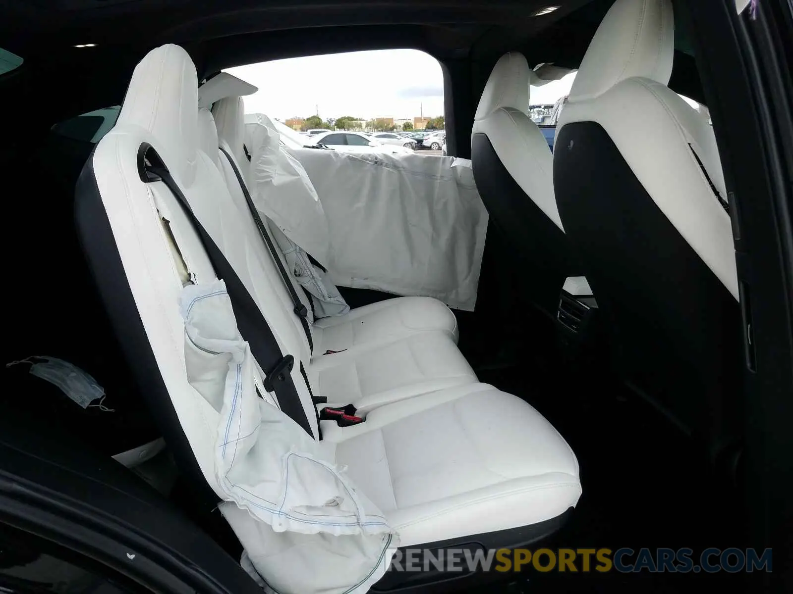 6 fotografías del automóvil dañado 5YJXCAE20LF229807 TESLA MODEL X 2020