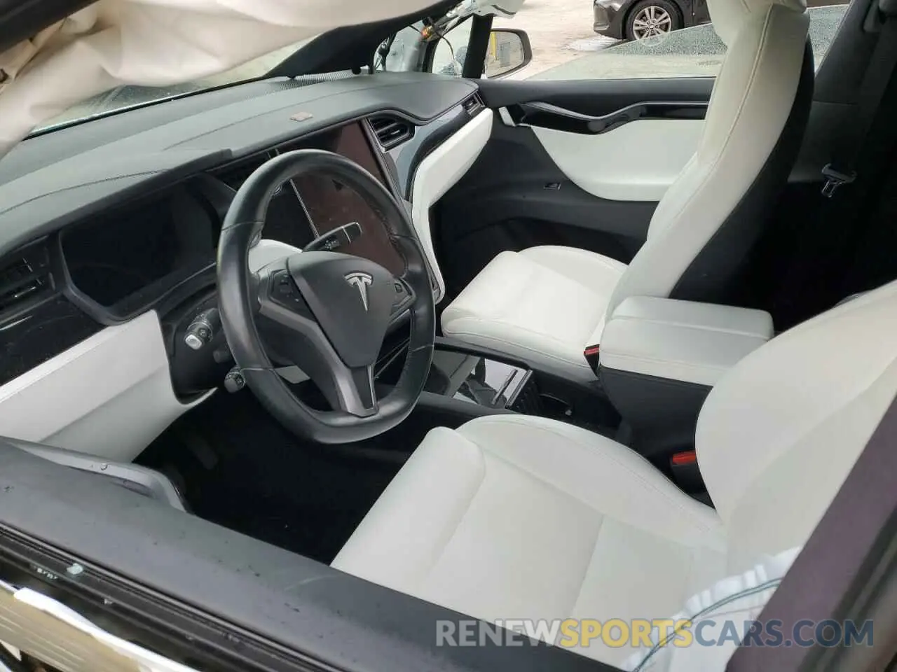 7 fotografías del automóvil dañado 5YJXCAE20LF237695 TESLA MODEL X 2020