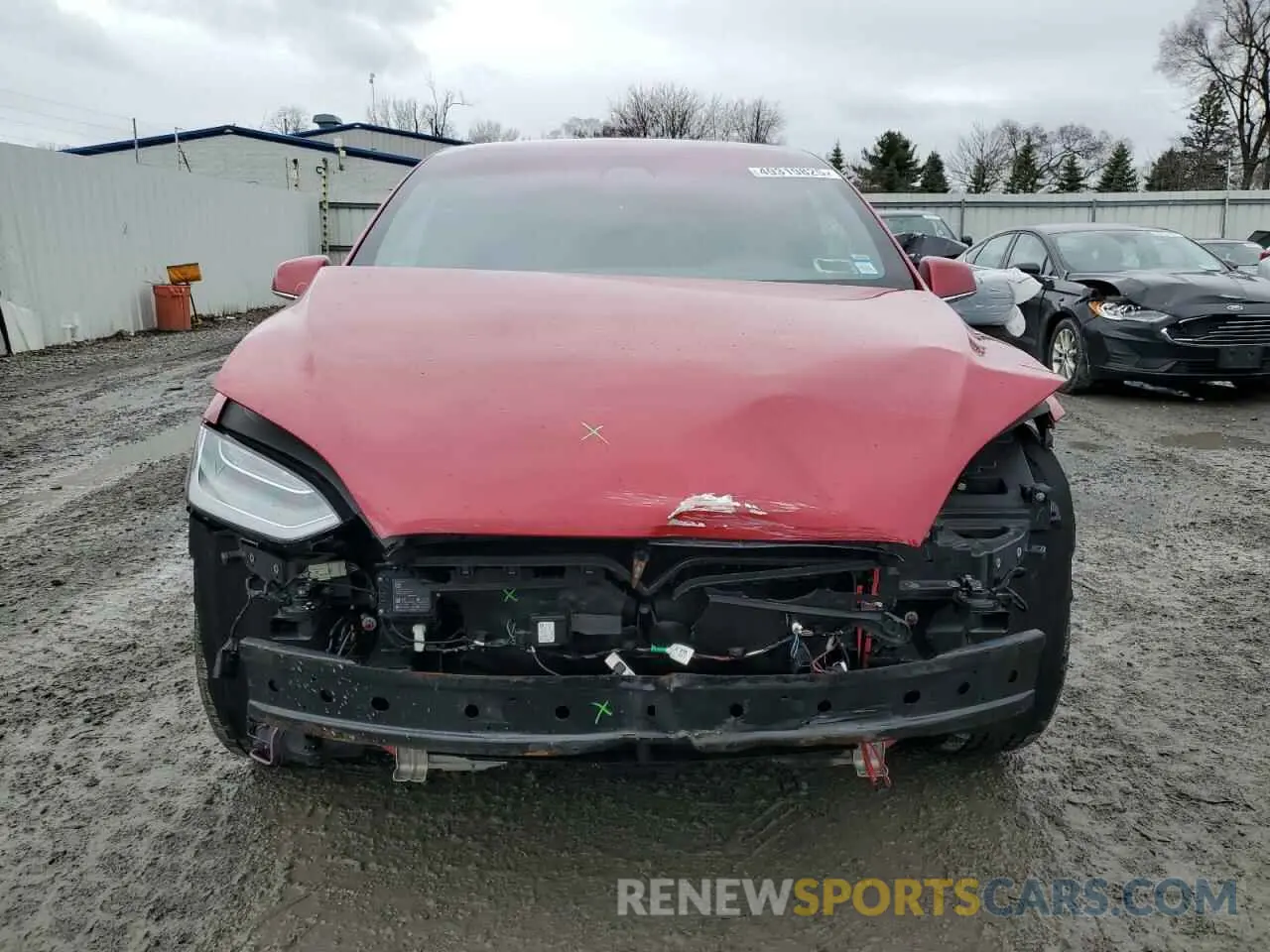 5 fotografías del automóvil dañado 5YJXCAE20LF248549 TESLA MODEL X 2020