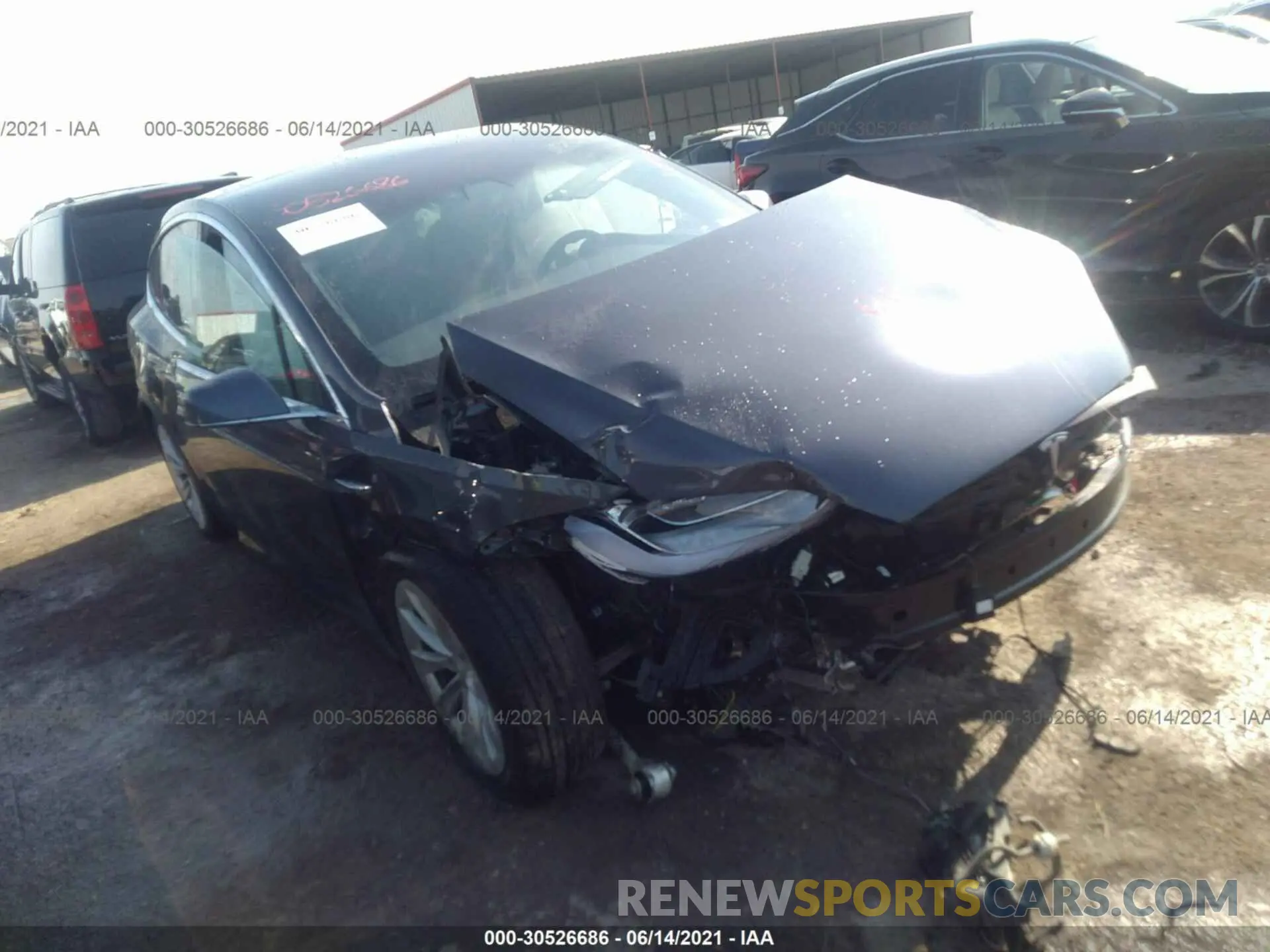 1 fotografías del automóvil dañado 5YJXCAE20LF302819 TESLA MODEL X 2020
