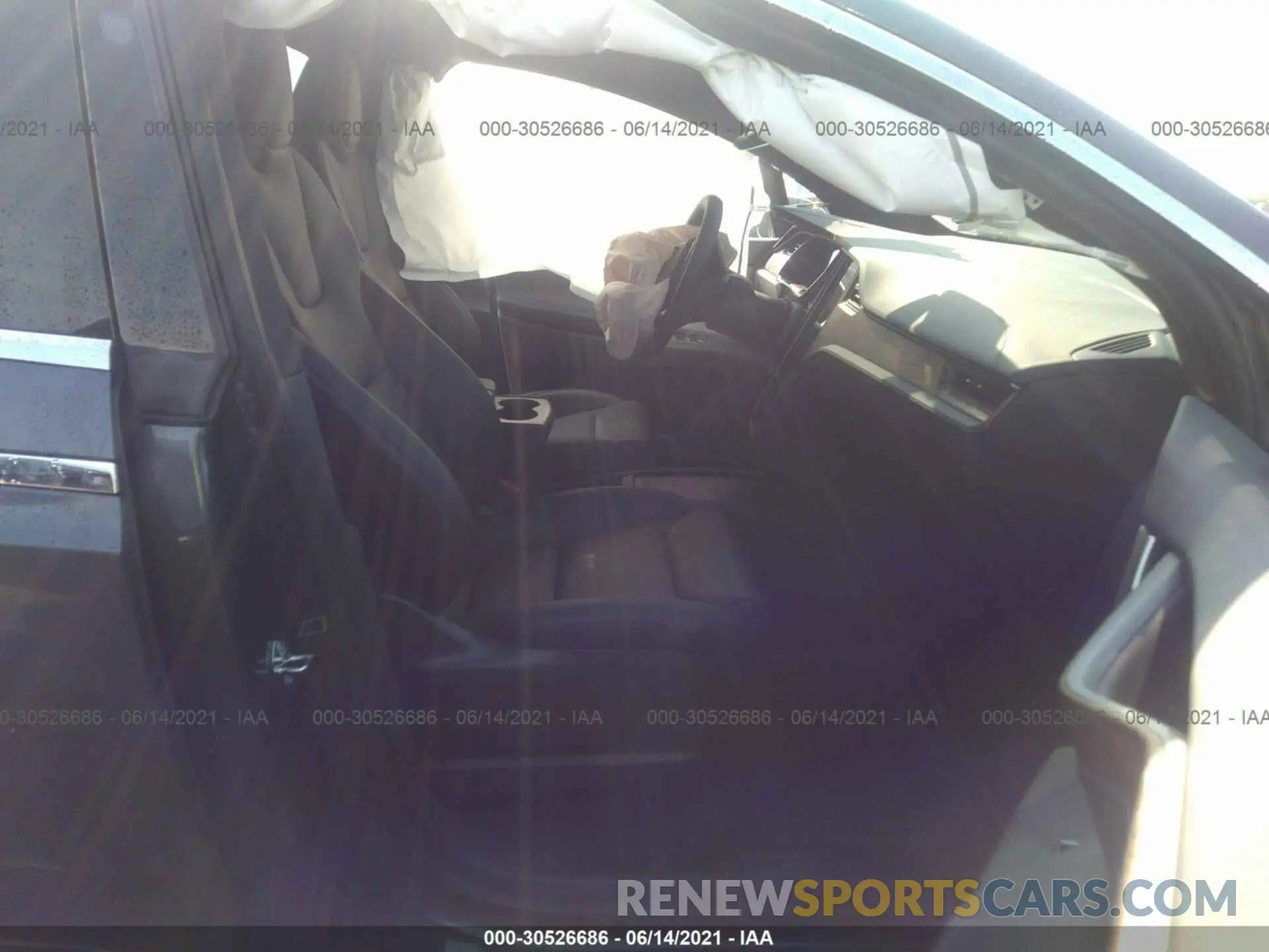 5 fotografías del automóvil dañado 5YJXCAE20LF302819 TESLA MODEL X 2020