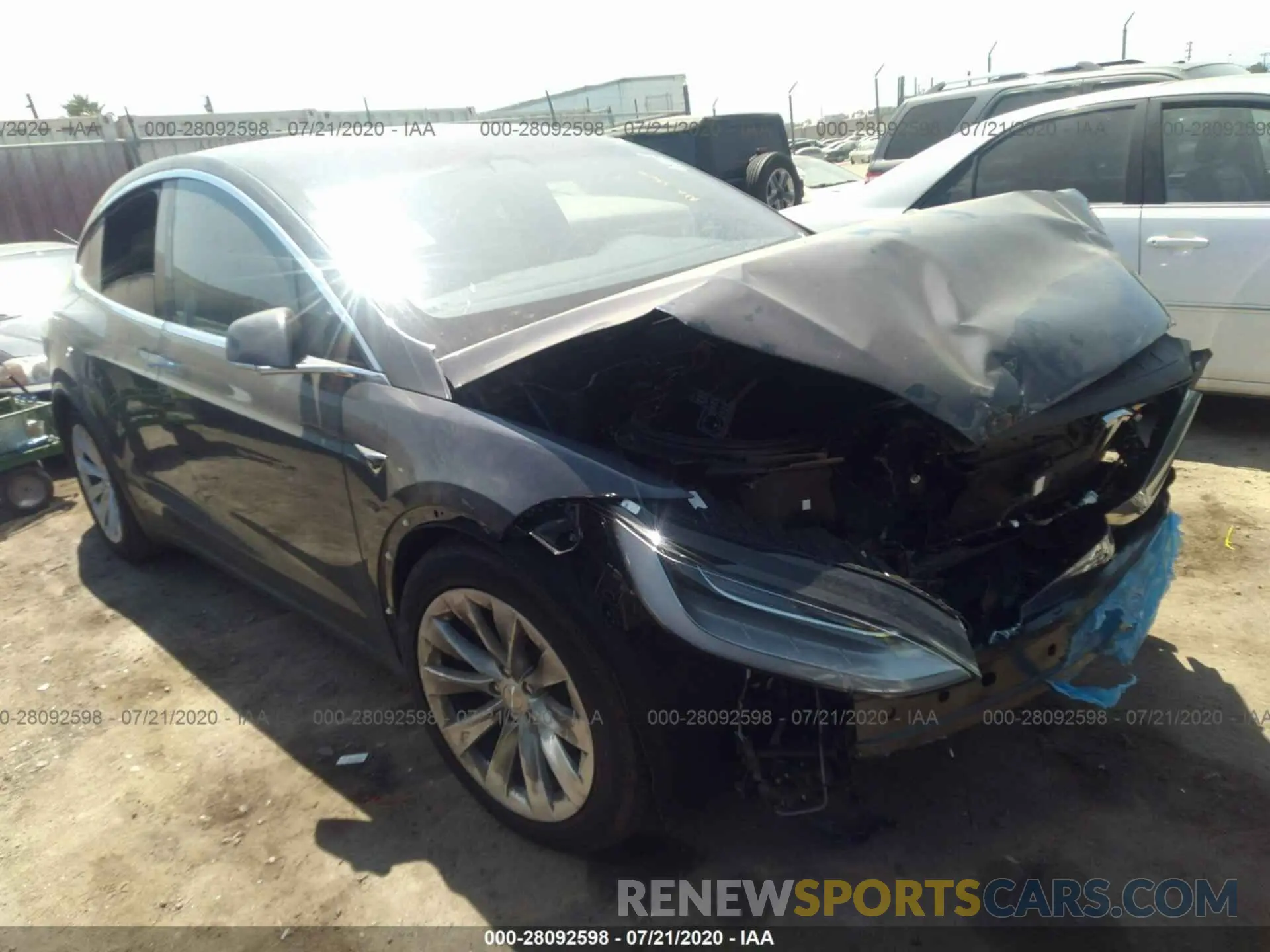 1 fotografías del automóvil dañado 5YJXCAE22LF275641 TESLA MODEL X 2020