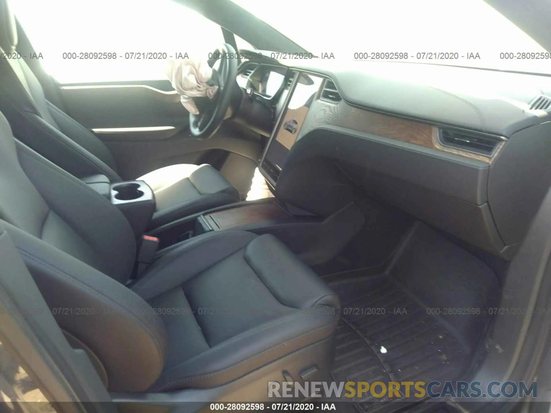 5 fotografías del automóvil dañado 5YJXCAE22LF275641 TESLA MODEL X 2020