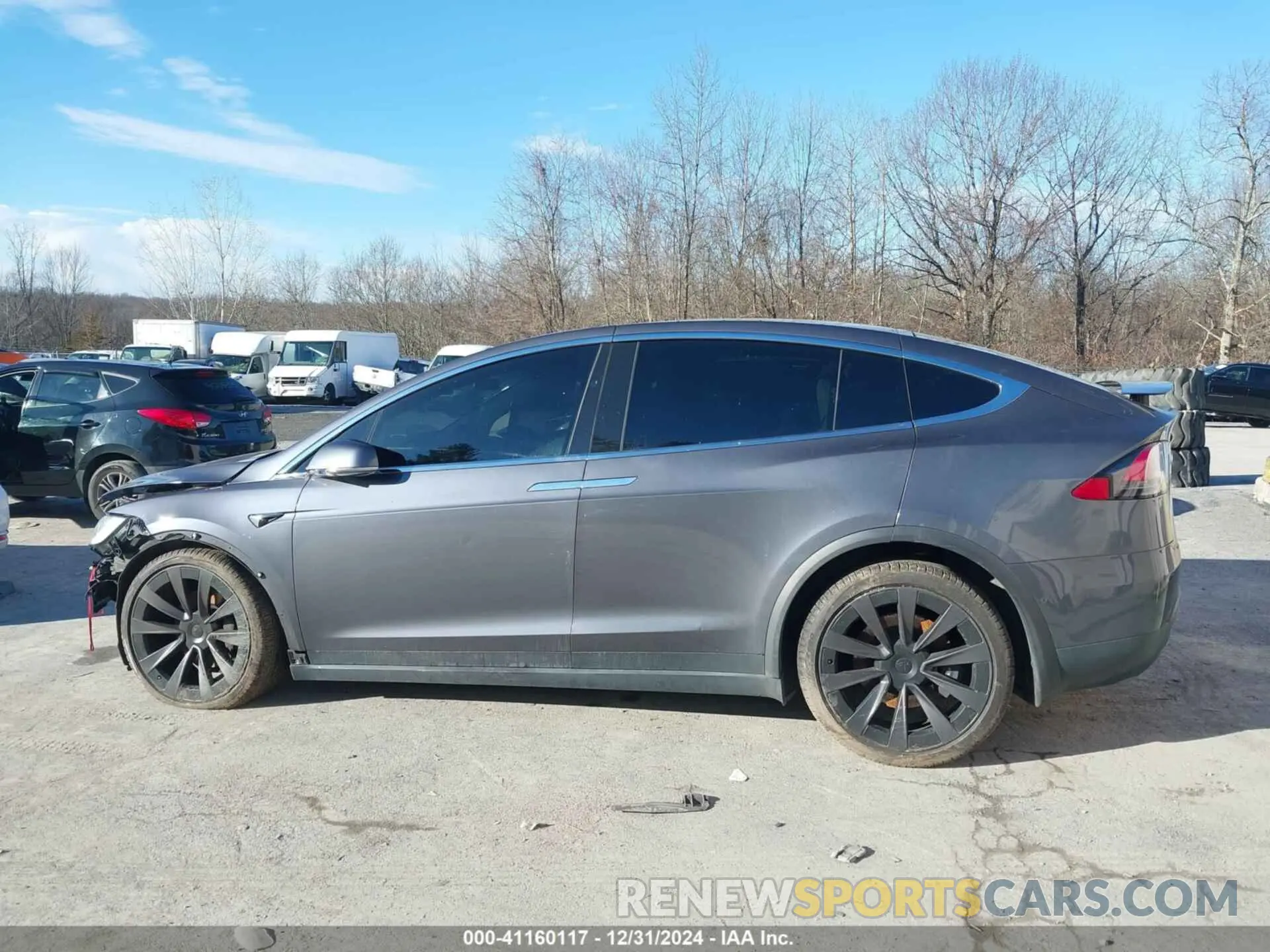 14 fotografías del automóvil dañado 5YJXCAE22LF300795 TESLA MODEL X 2020
