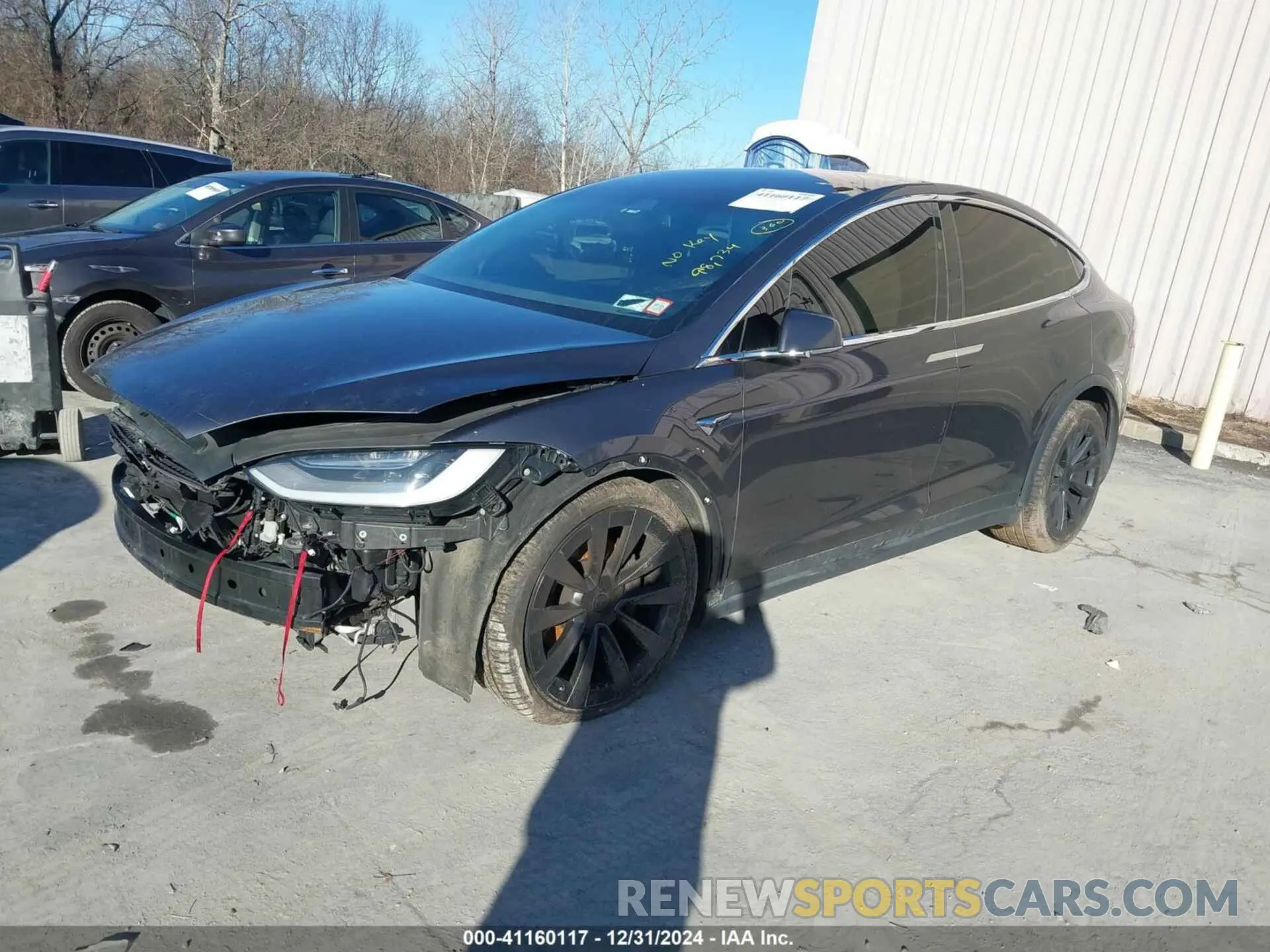 2 fotografías del automóvil dañado 5YJXCAE22LF300795 TESLA MODEL X 2020